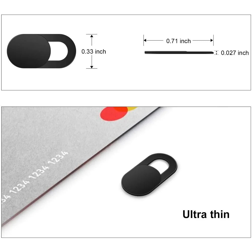 Webcam Cover Sticker mit Slider (3er Set)