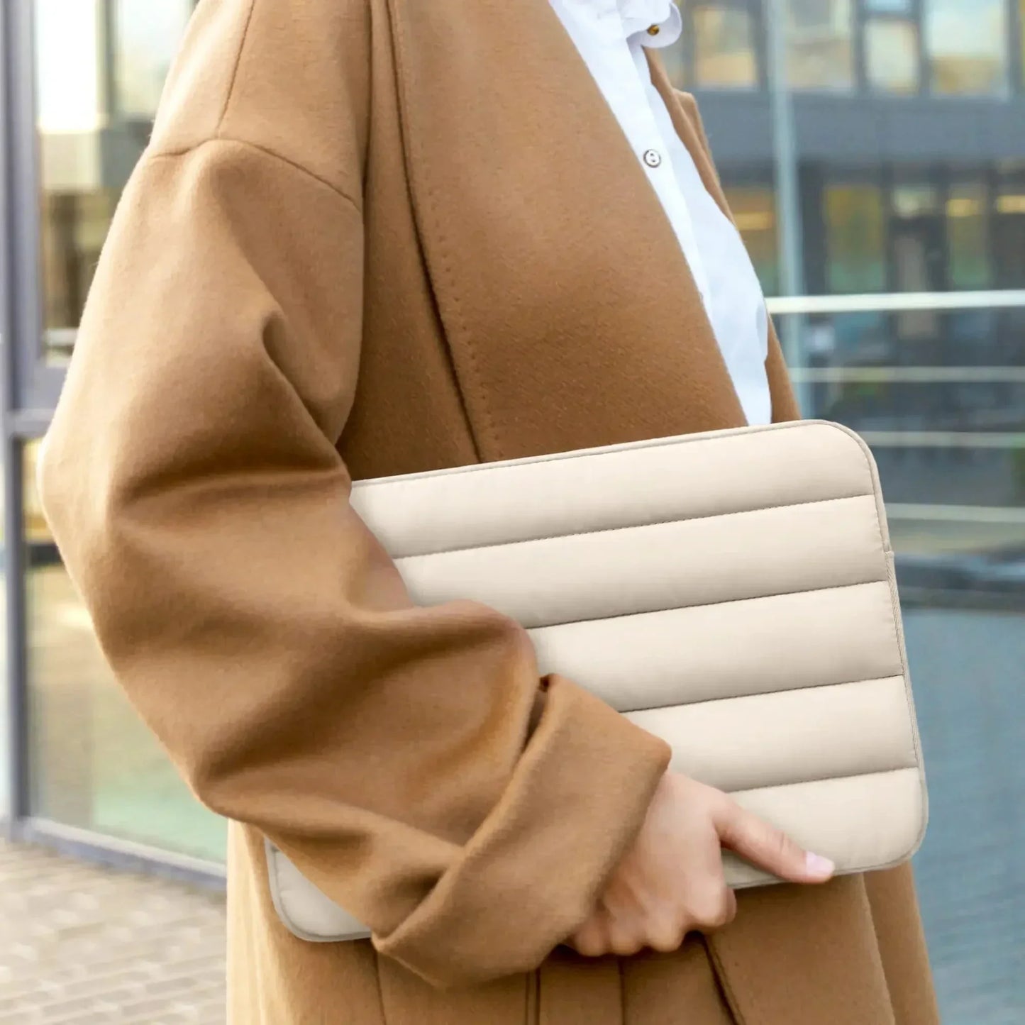 Laptop/iPad Puffy Tasche Stoff