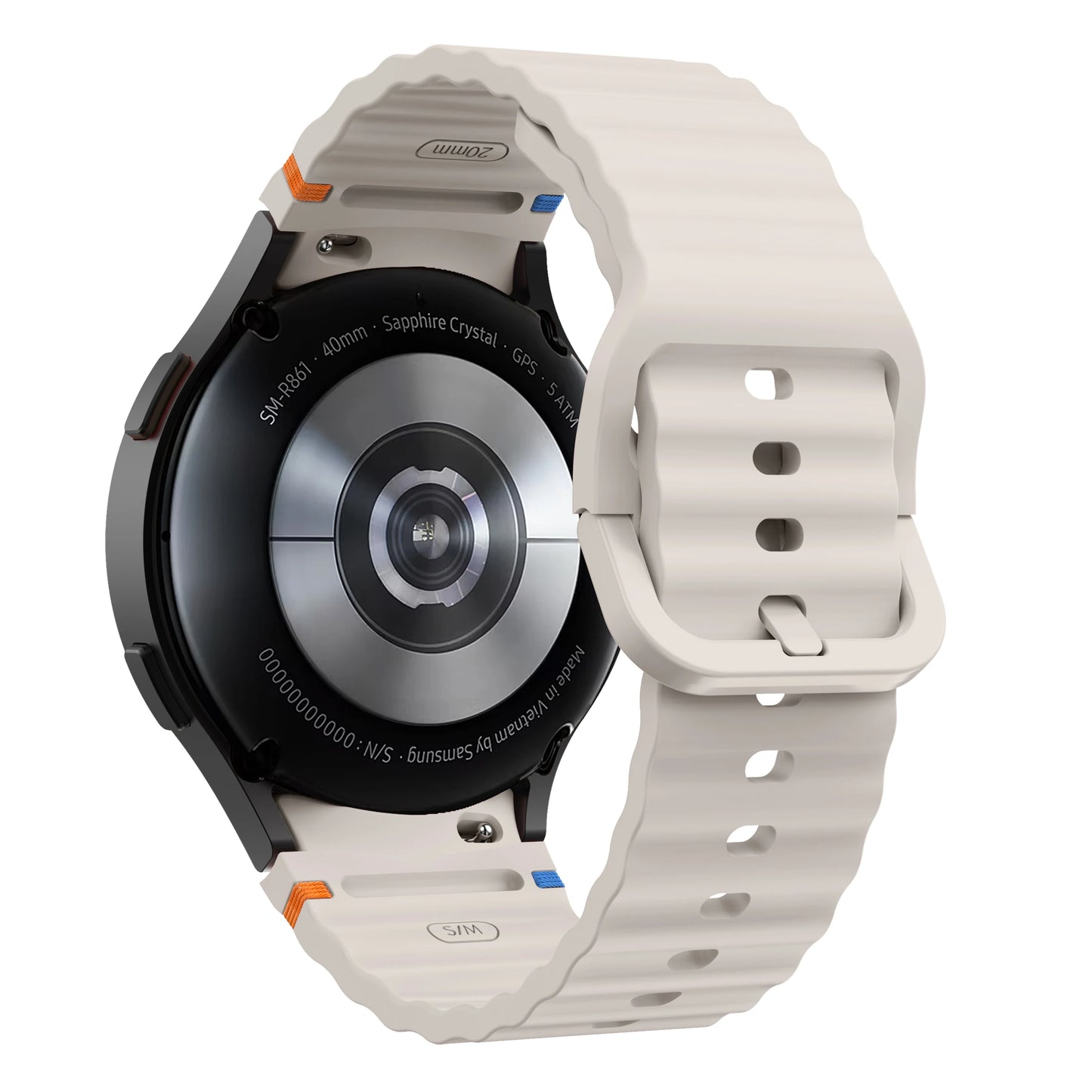 Samsung Watch 4 (40mm) Silikon Riffel Armband