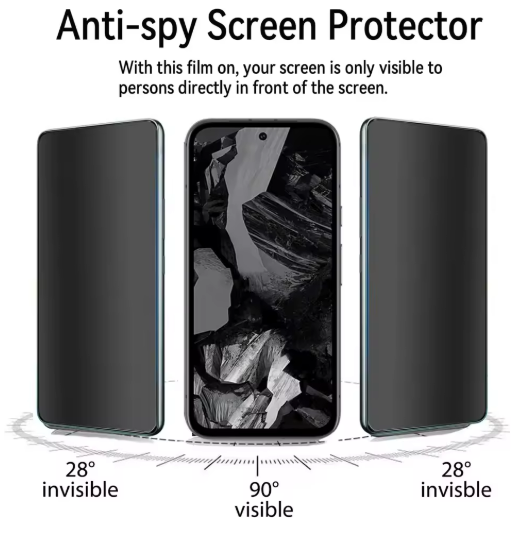Google Pixel 8a Privacy Panzerglas/Schutzfolie