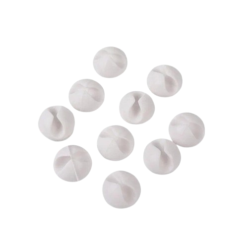 Silicone Cable Holder Cable Organizer White 5-20 pieces