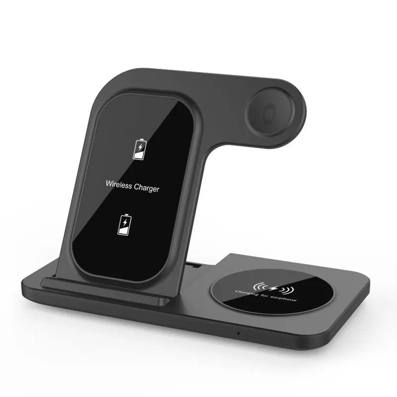 Qi charging station for iPhone, Apple Watch and Airpods Black