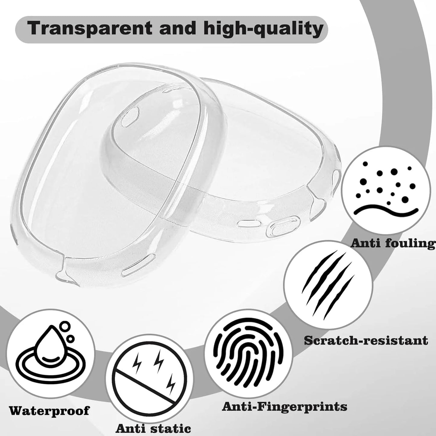 AirPods Max Schutzhülle Transparent