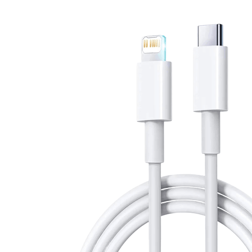 Câble USB-C pour Lightning 1m/2m 20W Blanc