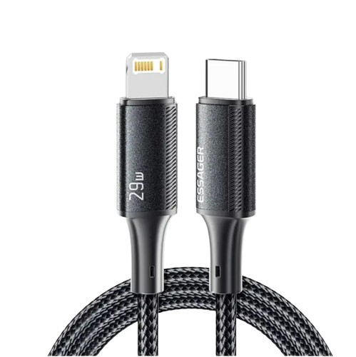 Essager USB-C zu Lightning Kabel Schwarz