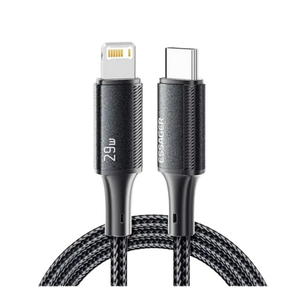 Essager USB-C zu Lightning Kabel Schwarz