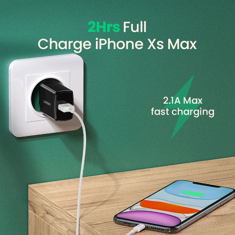 UGREEN USB Ladegerät 5V/2.1A Mini EU Netzteil