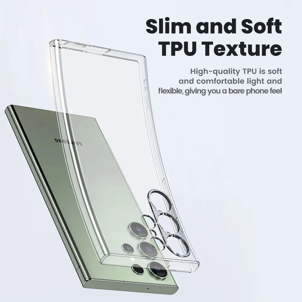 Toocki Samsung Transparent Silikon Schutzhülle