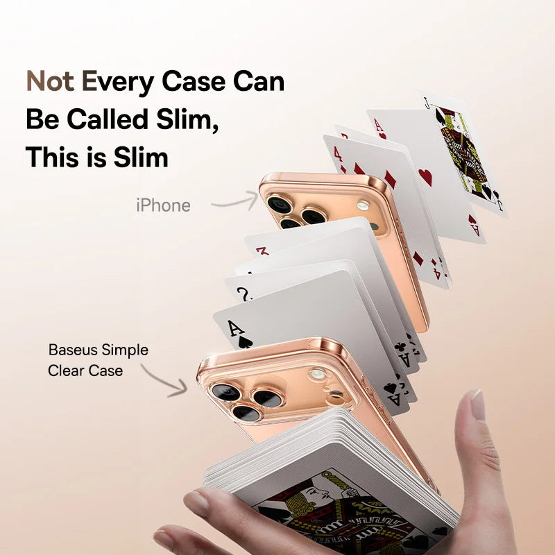 Baseus iPhone 16 Transparent Schutzhülle mit Kameraschutz