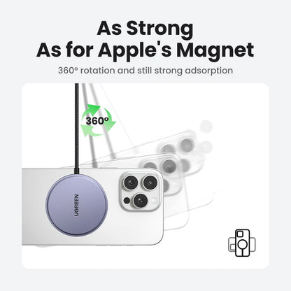 UGREEN Qi2 15W Magnetisches Wireless Ladegerät MagSafe