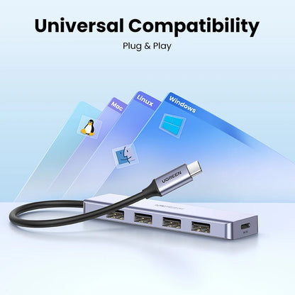 UGREEN USB-C zu 4-Port USB-A 3.0 Hub