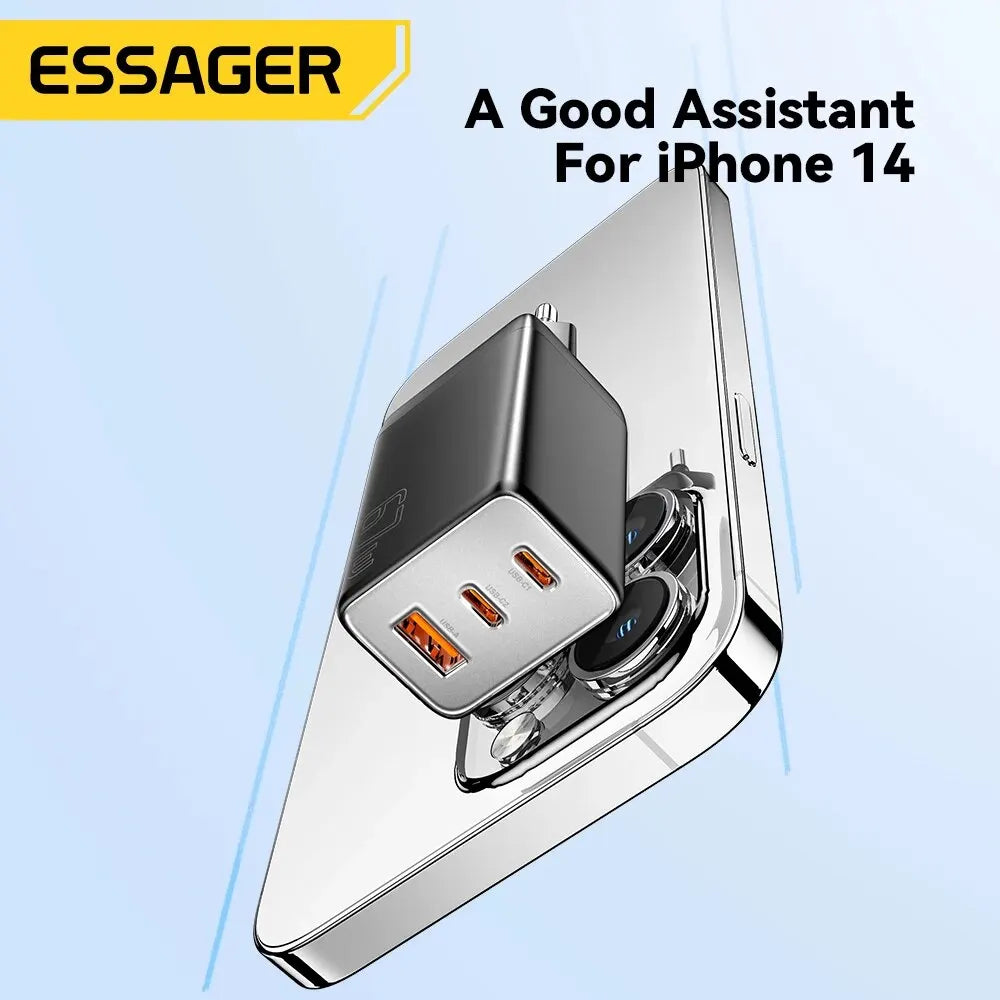 Essager 67W GaN Schnellladegerät (USB-C + USB-A)