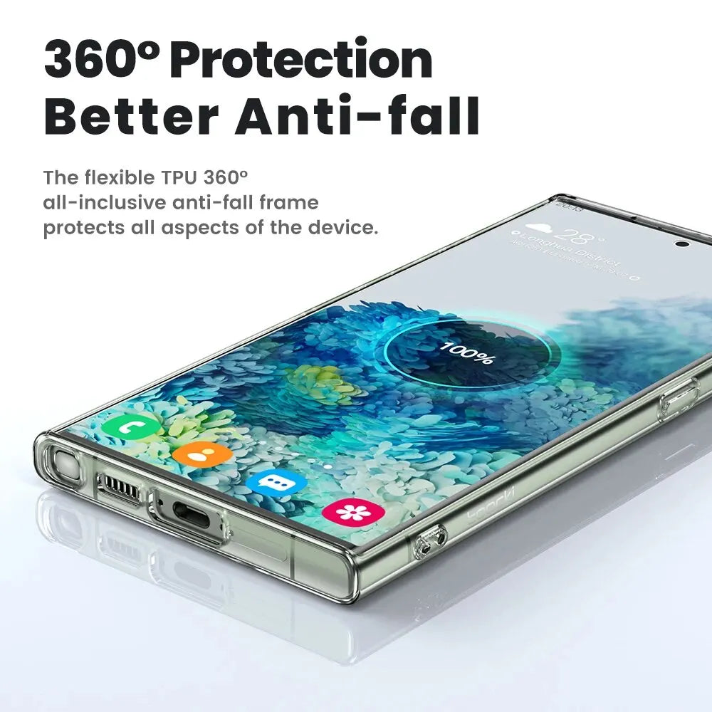 Toocki Samsung Transparent Silikon Schutzhülle