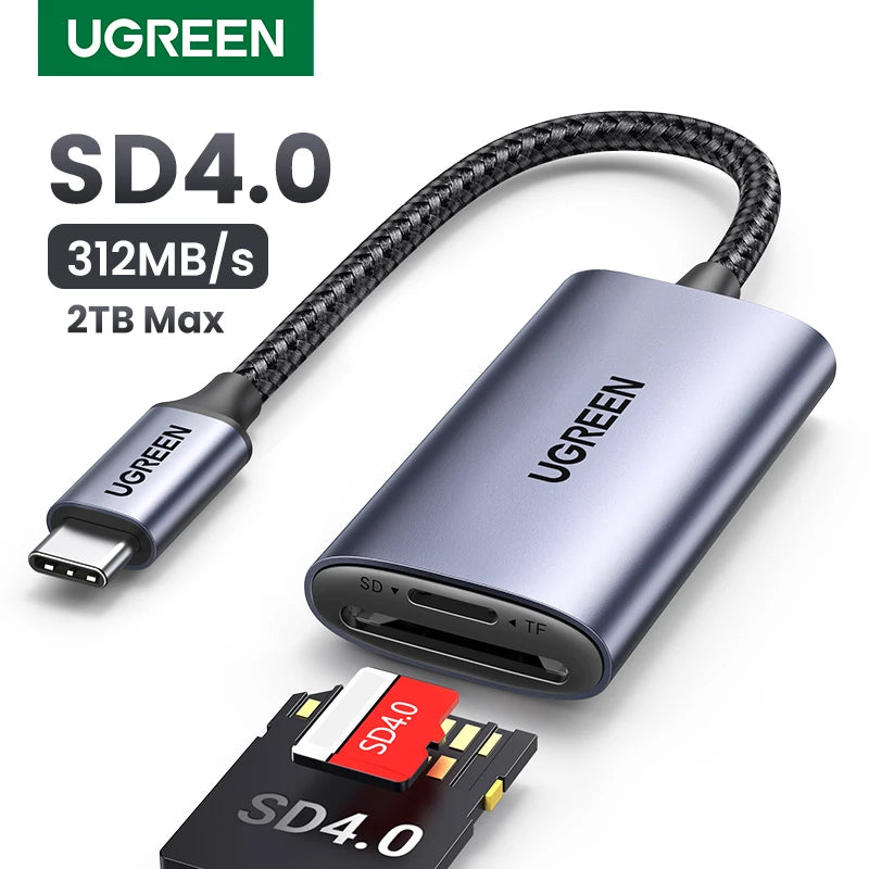 UGREEN USB-C Kartenleser SD4.0 312MB/s