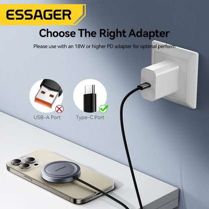 Essager Magnetisches Wireless Ladepad 15W (Qi2)
