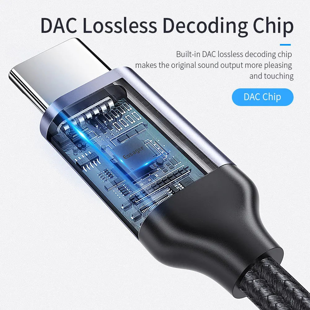 Essager USB-C auf 3,5 mm AUX Adapter